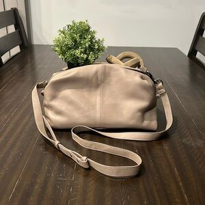 Vince Camuto Jorly Leather Tan Crossbody Purse